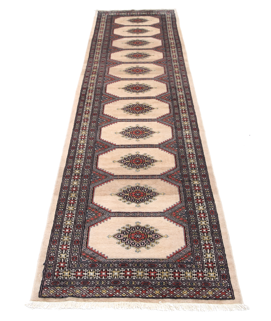 Bokhara 2'7'' X 9'10'' Hand-Knotted Wool Rug 2'7'' x 9'10'' (78 X 295) / Ivory / Ivory