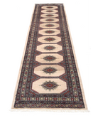 Bokhara 2'7'' X 9'10'' Hand-Knotted Wool Rug 2'7'' x 9'10'' (78 X 295) / Ivory / Ivory