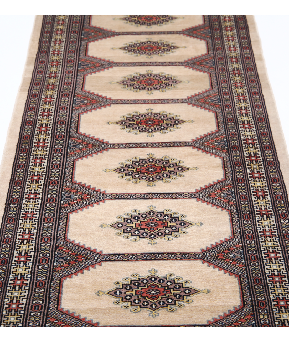 Bokhara 2'7'' X 9'10'' Hand-Knotted Wool Rug 2'7'' x 9'10'' (78 X 295) / Ivory / Ivory