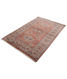 Bokhara 4'2'' X 6'1'' Hand-Knotted Wool Rug 4'2'' x 6'1'' (125 X 183) / Peach / Ivory