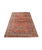 Bokhara 4'2'' X 6'1'' Hand-Knotted Wool Rug 4'2'' x 6'1'' (125 X 183) / Peach / Ivory