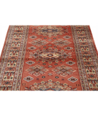 Bokhara 4'2'' X 6'1'' Hand-Knotted Wool Rug 4'2'' x 6'1'' (125 X 183) / Peach / Ivory