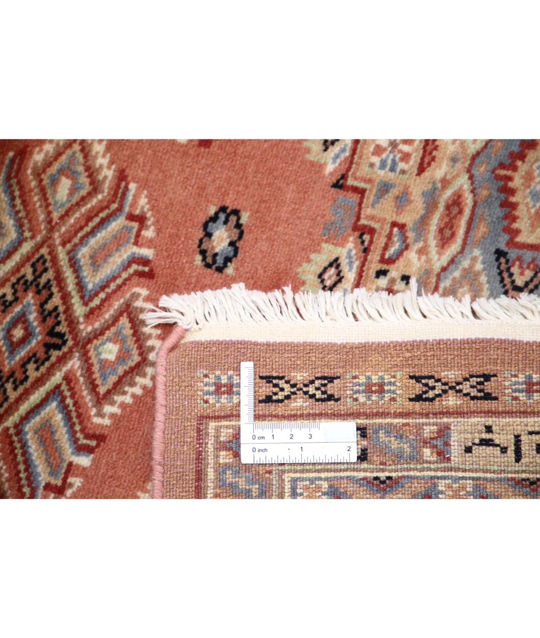 Bokhara 4'2'' X 6'1'' Hand-Knotted Wool Rug 4'2'' x 6'1'' (125 X 183) / Peach / Ivory
