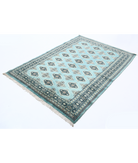 Bokhara 4'8'' X 6'4'' Hand-Knotted Wool Rug 4'8'' x 6'4'' (140 X 190) / Green / N/A