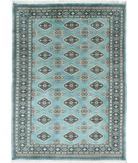 Bokhara 4'8'' X 6'4'' Hand-Knotted Wool Rug 4'8'' x 6'4'' (140 X 190) / Green / N/A