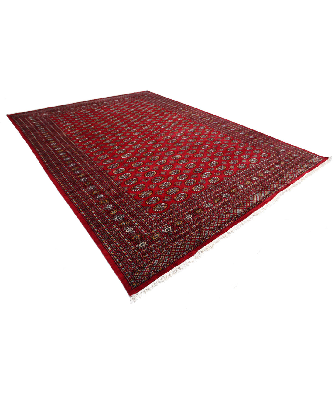 Bokhara 9'11'' X 13'5'' Hand-Knotted Wool Rug 9'11'' x 13'5'' (298 X 403) / Red / N/A