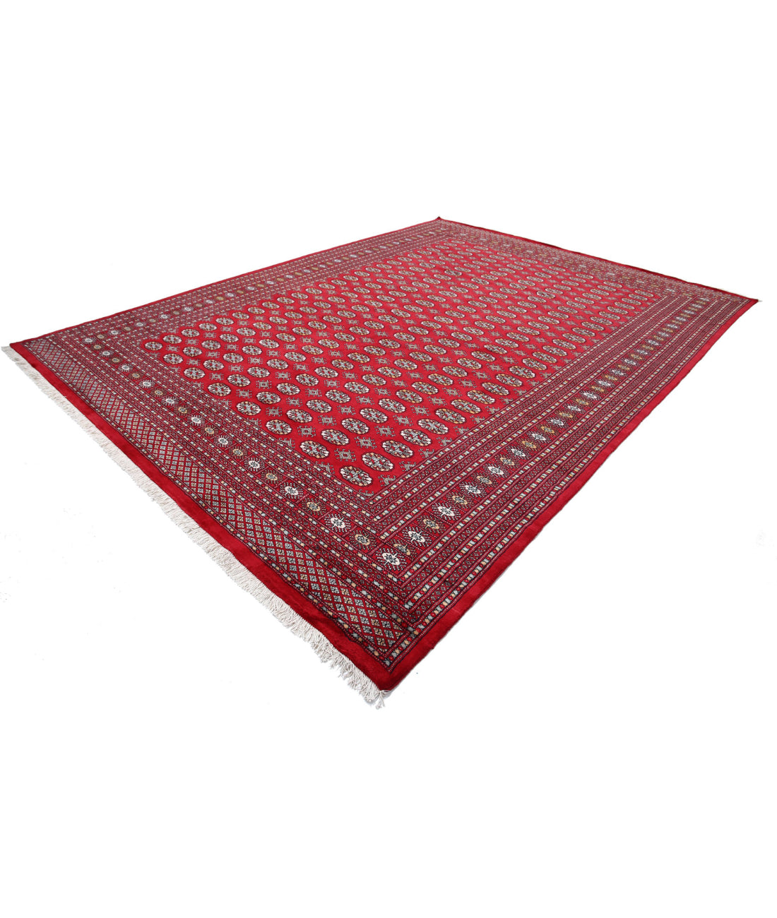 Bokhara 9'11'' X 13'5'' Hand-Knotted Wool Rug 9'11'' x 13'5'' (298 X 403) / Red / N/A