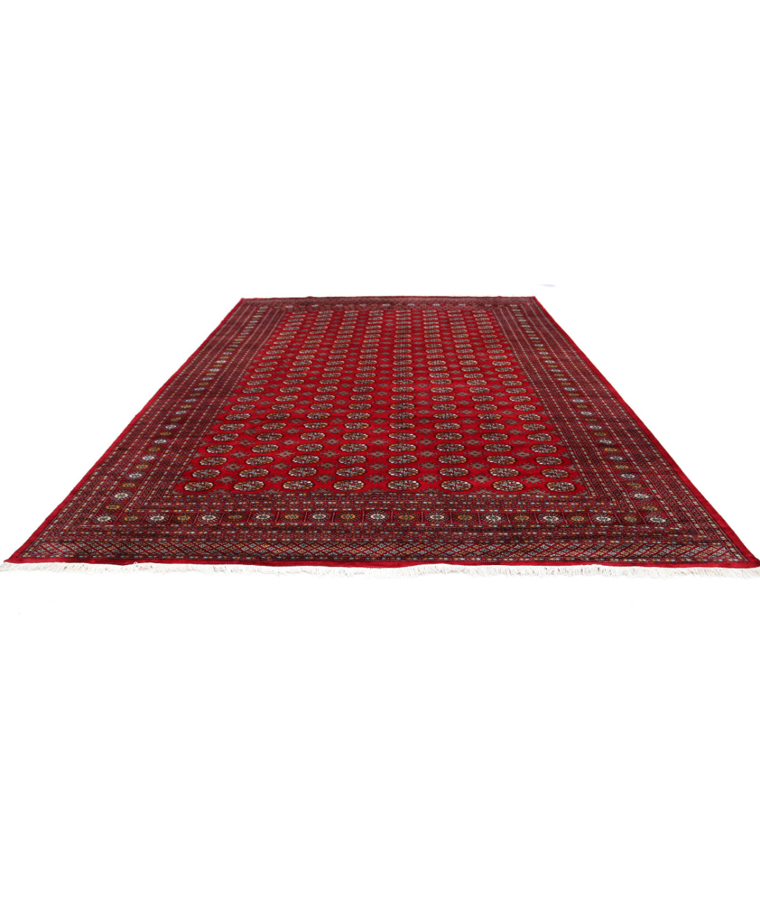 Bokhara 9'11'' X 13'5'' Hand-Knotted Wool Rug 9'11'' x 13'5'' (298 X 403) / Red / N/A