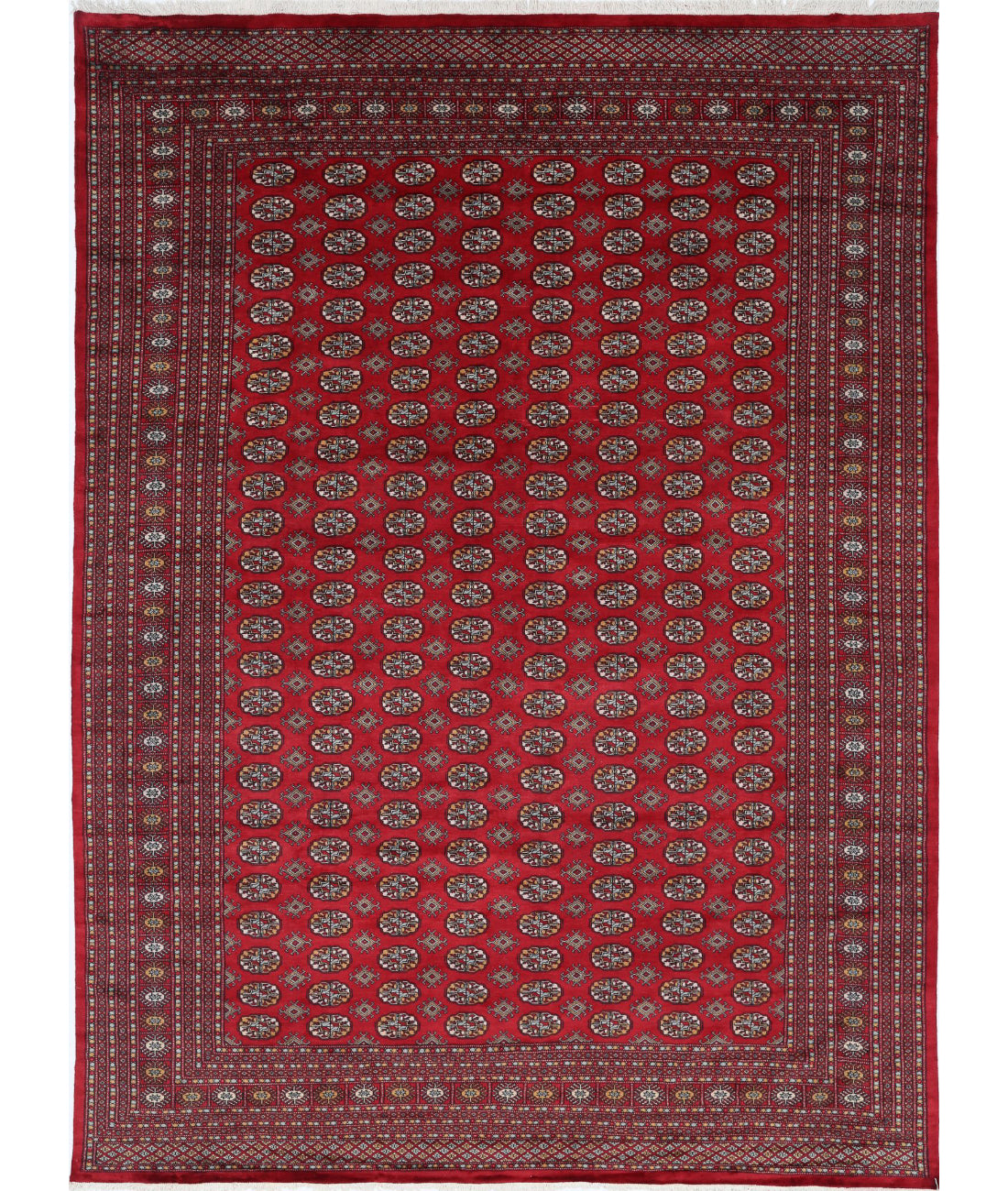 Bokhara 9'11'' X 13'5'' Hand-Knotted Wool Rug 9'11'' x 13'5'' (298 X 403) / Red / N/A