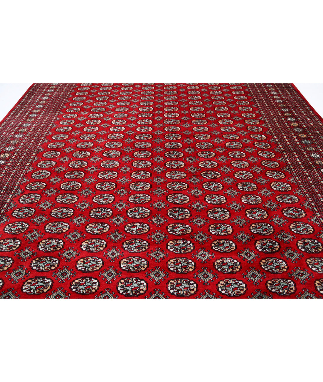 Bokhara 10'2'' X 13'10'' Hand-Knotted Wool Rug 10'2'' x 13'10'' (305 X 415) / Red / N/A