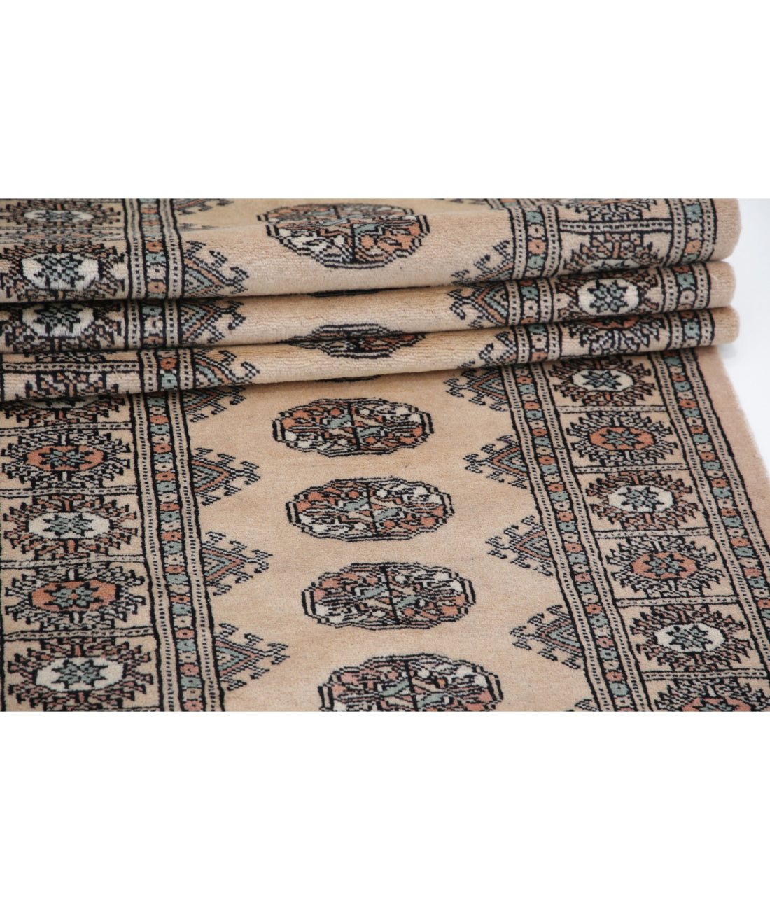 Bokhara 2'6'' X 18'10'' Hand-Knotted Wool Rug 2'6'' x 18'10'' (75 X 565) / Beige / N/A