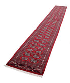 Bokhara 2'7'' X 16'5'' Hand-Knotted Wool Rug 2'7'' x 16'5'' (78 X 493) / Red / N/A