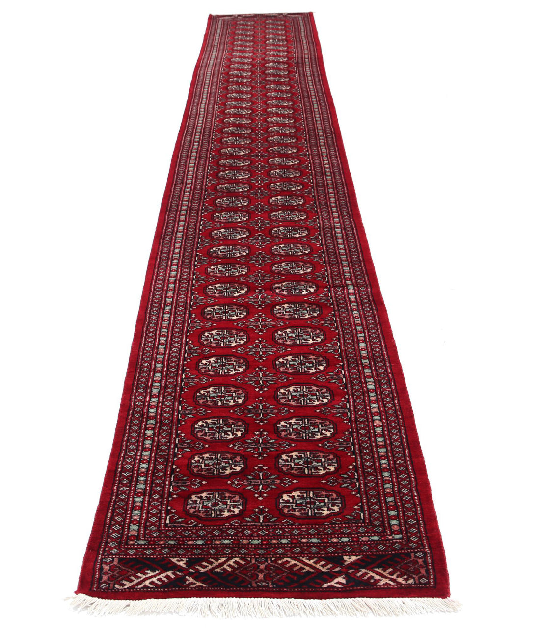 Bokhara 2'7'' X 16'5'' Hand-Knotted Wool Rug 2'7'' x 16'5'' (78 X 493) / Red / N/A