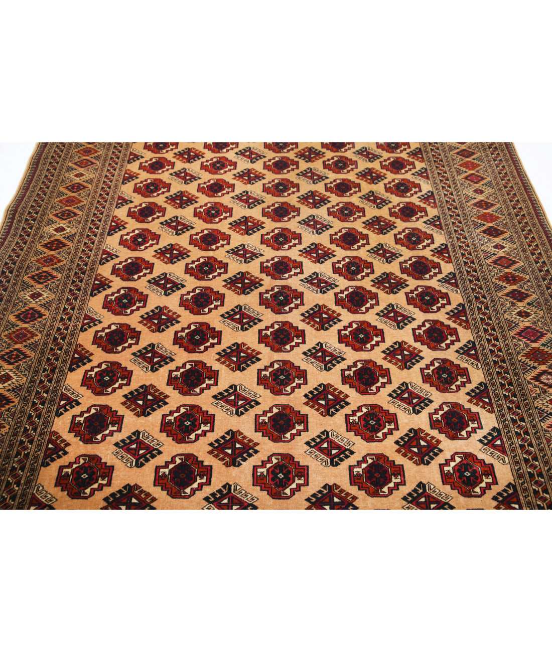 Bokhara 6'3'' X 8'6'' Hand-Knotted Wool Rug 6'3'' x 8'6'' (188 X 255) / Beige / Blue