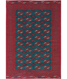 Bokhara 6'2'' X 9'7'' Hand-Knotted Wool Rug 6'2'' x 9'7'' (185 X 288) / Green / Red