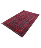 Bokhara 4'7'' X 7'7'' Hand-Knotted Wool Rug 4'7'' x 7'7'' (138 X 228) / Red / Blue