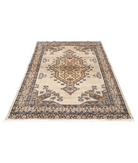 Bokhara 4'6'' X 6'4'' Hand-Knotted Wool-Silk Rug 4'6'' x 6'4'' (135 X 190) / Ivory / Gold