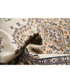 Bokhara 4'6'' X 6'4'' Hand-Knotted Wool-Silk Rug 4'6'' x 6'4'' (135 X 190) / Ivory / Gold