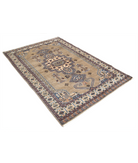 Bokhara 4'6'' X 6'9'' Hand-Knotted Wool-Silk Rug 4'6'' x 6'9'' (135 X 203) / Brown / Ivory