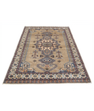 Bokhara 4'6'' X 6'9'' Hand-Knotted Wool-Silk Rug 4'6'' x 6'9'' (135 X 203) / Brown / Ivory