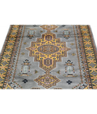 Bokhara 4'6'' X 6'7'' Hand-Knotted Wool-Silk Rug 4'6'' x 6'7'' (135 X 198) / Grey / Gold