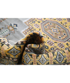 Bokhara 4'6'' X 6'7'' Hand-Knotted Wool-Silk Rug 4'6'' x 6'7'' (135 X 198) / Grey / Gold
