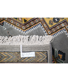 Bokhara 4'6'' X 6'7'' Hand-Knotted Wool-Silk Rug 4'6'' x 6'7'' (135 X 198) / Grey / Gold