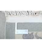 Chinese 2'6'' X 10'1'' Hand-Knotted Wool Rug 2'6'' x 10'1'' (75 X 355) / Grey / Ivory