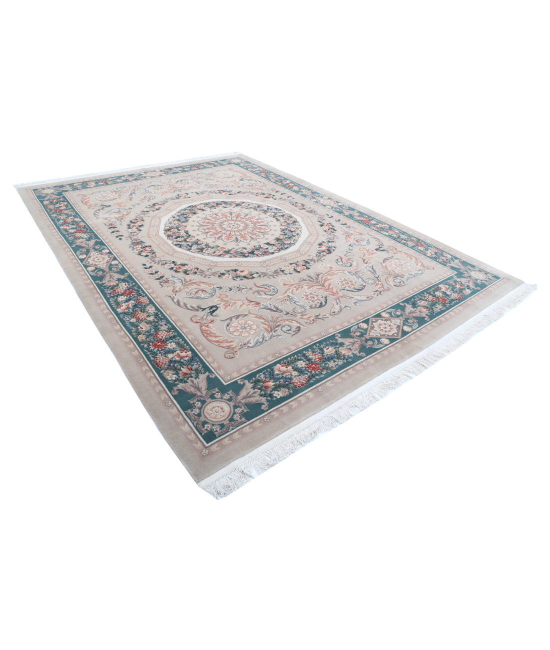 Chinese 8'11'' X 12'1'' Hand-Knotted Wool Rug 8'11'' x 12'1'' (175 X 300) / Brown / N/A