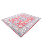 Kazak 8'0'' X 9'10'' Hand-Knotted Wool Rug 8'0'' x 9'10'' (240 X 295) / Red / Ivory