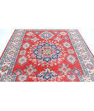 Kazak 8'0'' X 9'10'' Hand-Knotted Wool Rug 8'0'' x 9'10'' (240 X 295) / Red / Ivory