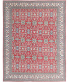 Kazak 8'10'' X 11'7'' Hand-Knotted Wool Rug 8'10'' x 11'7'' (265 X 348) / Red / Ivory