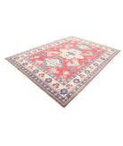 Kazak 7'10'' X 11'0'' Hand-Knotted Wool Rug 7'10'' x 11'0'' (235 X 330) / Red / Ivory