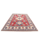 Kazak 7'10'' X 11'0'' Hand-Knotted Wool Rug 7'10'' x 11'0'' (235 X 330) / Red / Ivory