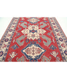 Kazak 7'10'' X 11'0'' Hand-Knotted Wool Rug 7'10'' x 11'0'' (235 X 330) / Red / Ivory