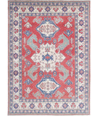 Kazak 7'10'' X 11'0'' Hand-Knotted Wool Rug 7'10'' x 11'0'' (235 X 330) / Red / Ivory