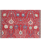 Kazak 9'4'' X 11'6'' Hand-Knotted Wool Rug 9'4'' x 11'6'' (280 X 345) / Red / Ivory