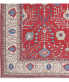 Kazak 9'4'' X 11'6'' Hand-Knotted Wool Rug 9'4'' x 11'6'' (280 X 345) / Red / Ivory