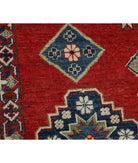 Kazak 8'1'' X 9'6'' Hand-Knotted Wool Rug 8'1'' x 9'6'' (243 X 285) / Red / Ivory