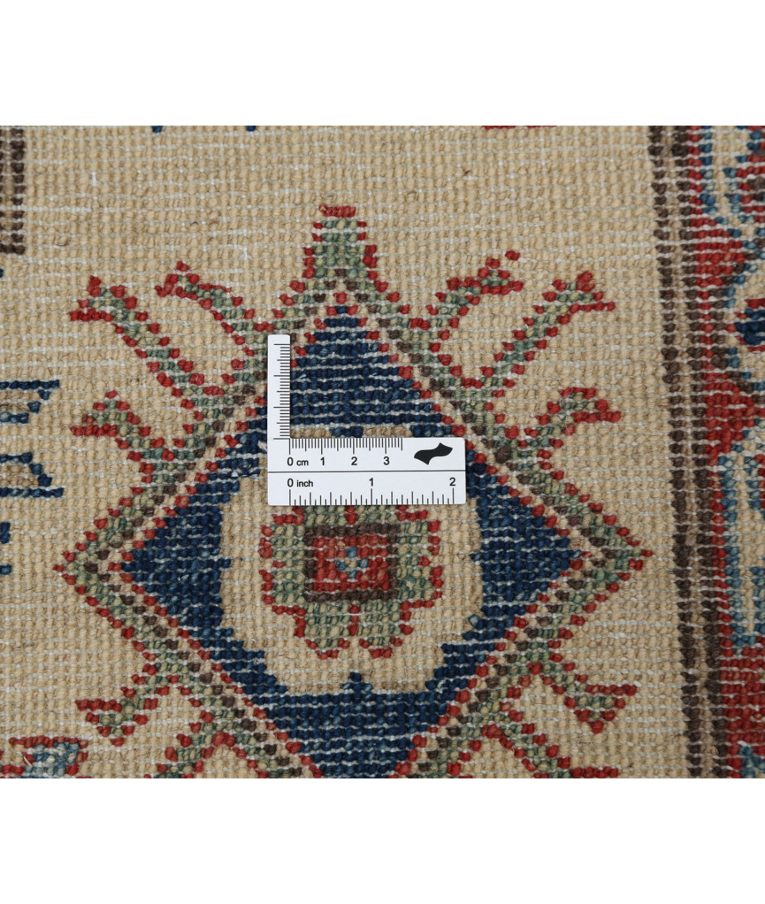 Kazak 8'1'' X 9'6'' Hand-Knotted Wool Rug 8'1'' x 9'6'' (243 X 285) / Red / Ivory