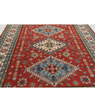 Kazak 7'10'' X 9'11'' Hand-Knotted Wool Rug 7'10'' x 9'11'' (235 X 298) / Red / Ivory