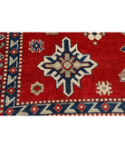 Kazak 8'2'' X 9'5'' Hand-Knotted Wool Rug 8'2'' x 9'5'' (245 X 283) / Red / Ivory