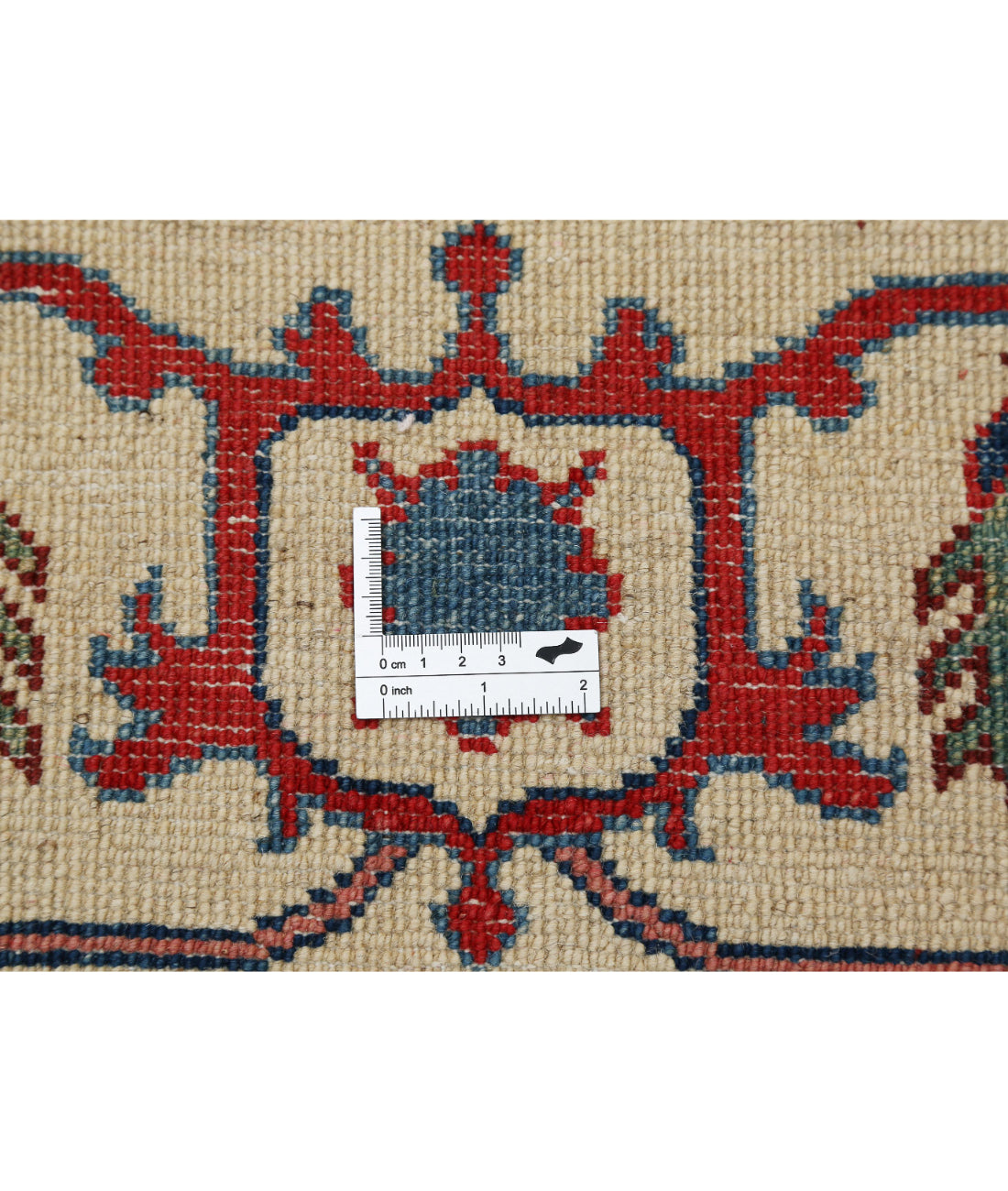 Kazak 8'3'' X 9'10'' Hand-Knotted Wool Rug 8'3'' x 9'10'' (248 X 295) / Red / Ivory