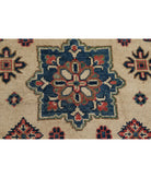 Kazak 6'7'' X 9'5'' Hand-Knotted Wool Rug 6'7'' x 9'5'' (198 X 283) / Ivory / Red