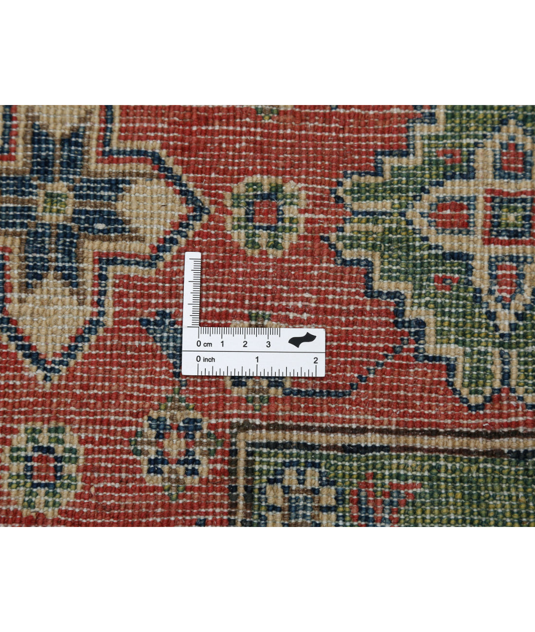 Kazak 6'7'' X 9'5'' Hand-Knotted Wool Rug 6'7'' x 9'5'' (198 X 283) / Ivory / Red