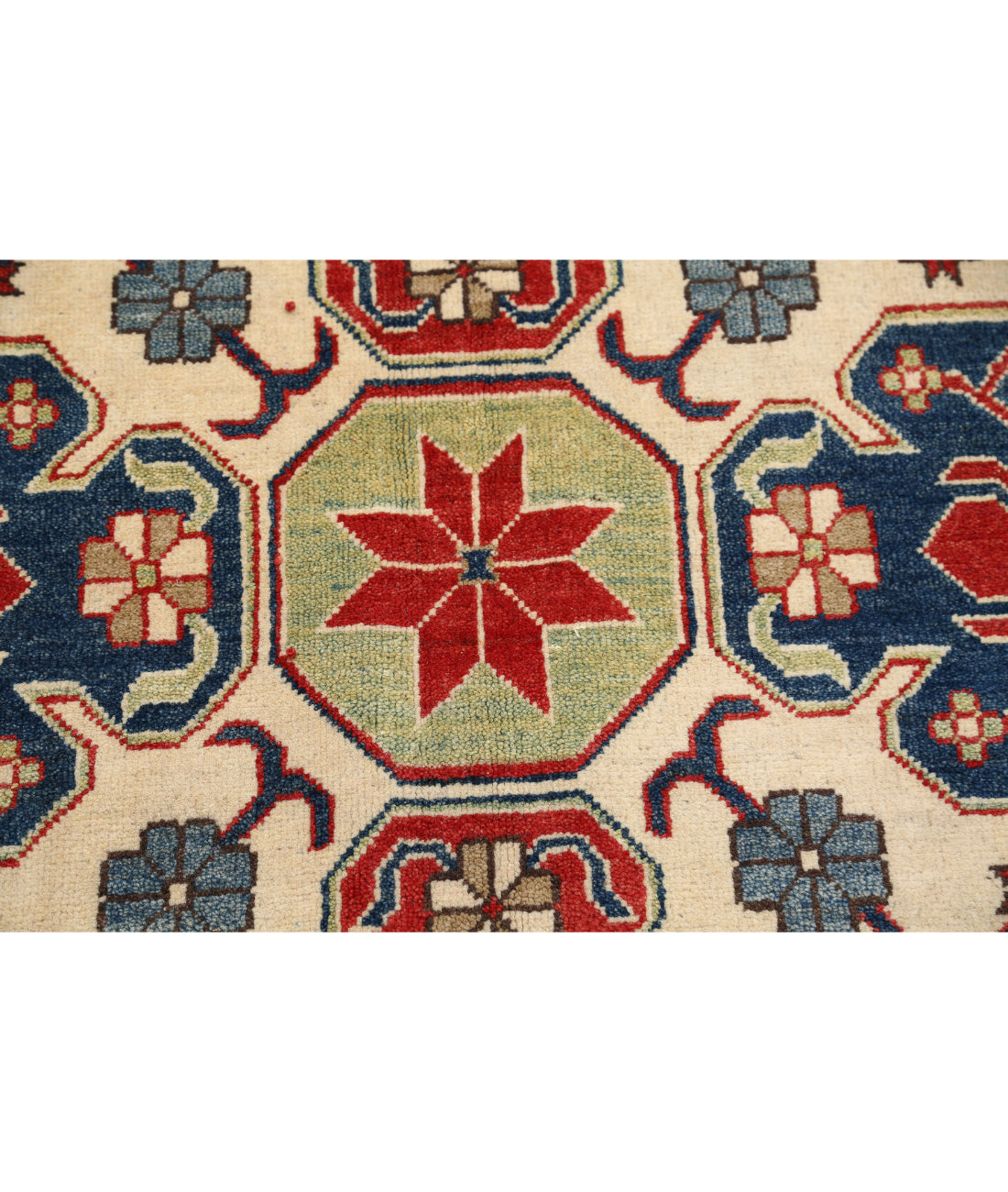 Kazak 8'4'' X 10'4'' Hand-Knotted Wool Rug 8'4'' x 10'4'' (250 X 310) / Red / Ivory