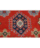 Kazak 8'1'' X 9'10'' Hand-Knotted Wool Rug 8'1'' x 9'10'' (243 X 295) / Red / Ivory