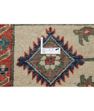 Kazak 8'1'' X 9'10'' Hand-Knotted Wool Rug 8'1'' x 9'10'' (243 X 295) / Red / Ivory