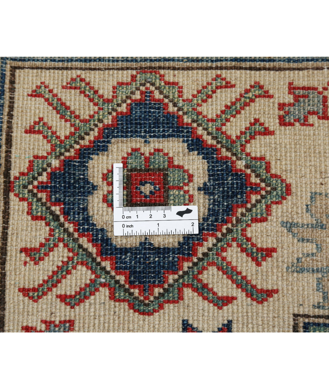 Kazak 8'3'' X 10'1'' Hand-Knotted Wool Rug 8'3'' x 10'1'' (248 X 303) / Red / Ivory