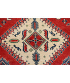 Kazak 8'0'' X 9'10'' Hand-Knotted Wool Rug 8'0'' x 9'10'' (240 X 295) / Red / Blue